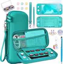 Kit De Accesorios Para Nintendo Switch Lite 15 En 1 (verde)