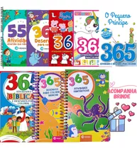 Livro Infantil 365 Desenhos Para Colorir 551 Atividades Jogos Cruzadinhas  Ligue Pontos Muita Diversão Criatividade Culturama