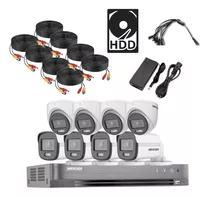 Kit Hikvision Color Vu Dvr 8ch / 4turret /4bullet 2mp