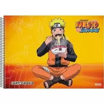 Caderno Desenho Naruto 60 Folhas Cartografia 