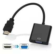 Cabo Adaptador Hdmi Para Vga Tv Pc Xbox 360 Notebook Monitor