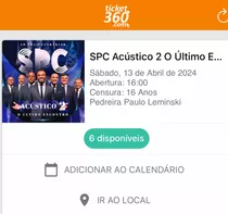 Show Spc So Para Contrariar Vendo Mesa De 6 Ingressos