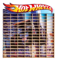 Estante Porta 105 Carrinhos Mdf Adesivado Hotwheels Novidade