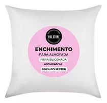 Enchimento Refil 40x40 Almofada Fibra Siliconada 250g Macio