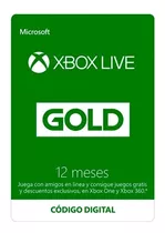 Xbox Live Gold 12 Meses [ Codigo Digital México ]