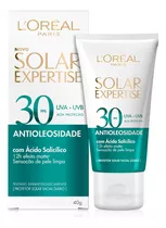 Protetor Solar Expertise Antioleosidade Sem Cor Fps30 Bisnaga De 40g Loréal Paris