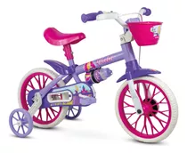 Bike Infantil 3 Anos Aro 12 Feminina Nathor Violet Lilas