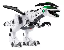 Dragão Robo Brinquedo Dinossauro Solta Fumaça Anda Bate Asas