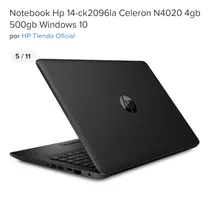 Notebook Hp 14-ck2096la Celeron N4020 4gb 500gb Windows 10