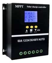 Controlador Regulador Carga Solar  12/24/36/48 Vol Mppt 60a