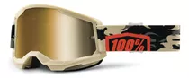 Strata 2 Goggle Kombat - True Gold Mirror Lens Color De La Lente Dorado Talla Unitalla