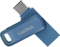 Pen Drive Sandisk 64gb Ultra Dual Drive Go Usb Tipo C Blue
