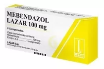 Mebendazol Lazar® 100 Mg X 6 Comprimidos