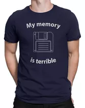 Camisetas Memória Cérebro Psicologia Disquete Old