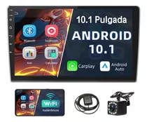 Auto Estereo Pantalla 2 Din Carplay Android 10 Gps + Camara