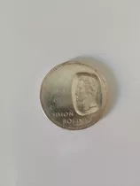 Moneda De Doblón Plata Centenario Del Libertador 1973