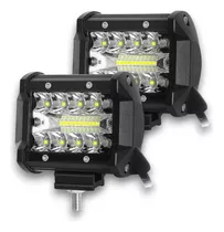 2 Faros Reflector Auxiliar Led 60w Spot Luz Blanca 4x4 A-vip