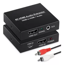 Extractor De Audio Hdmi 4k, Avedio Enlaza Hdmi A Hdmi + 3,5