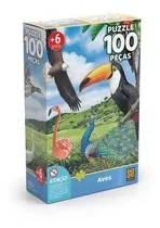 Quebra Cabeça Puzzle Aves 100 Peças  Grow