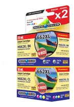 Pack Tinta 662xl / Negro 23ml + Tricolor 18ml * Envío Gratis