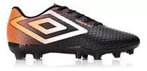 Chuteira Masculina Campo Warskin Umbro Cor Preto/laranja/branco Tamanho 43