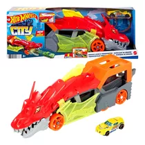 Pista De Carros Hot Wheels City Remolque De Dragón Dragão 