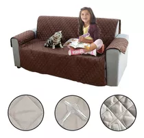 Cobertor Sillón Sofá 2 Cuerpos Reversible Protector