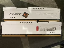 Kit Memória Hyperx Fury 2x4gb 1866mhz Ddr3 Branco