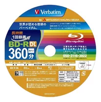 2 Mídias Blu-ray Bd R 50gb Verbatim Original Importada