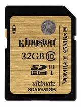 Memoria Sd Hc 32gb Kingston Clase 10 Sda10/32gb 300x 90mbps