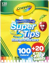 Crayola Marcadores 120 Lavables Super Tips 