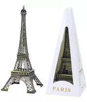 Torre Eiffel Metalica 25cms / Adorno / Recuerdo / Ctro Mesa