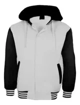 Campera Universitaria Premium Frizada Unisex Con Cierre 