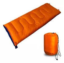 Bolsa De Dormir Ideal Campamento Muy Liviana Chicos Adultos Color Naranja