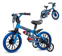 Bicicleta Infantil Menino Aro 12 Nathor Veloz 2a 5 Anos Azul