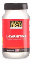 Carnitina Ultra Tech 60 Capsulas Quemador De Grasas