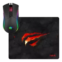 Combo Mouse E Mousepad Gamer Havit Ms1018cm 3200dpi Rgb