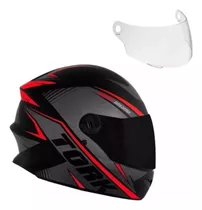 Capacete Moto Fechado Pro Tork R8 Viseira Fumê + Cristal