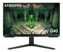 Monitor Gamer Samsung Odyssey G40 25  Fhd, Tela Plana, 240hz, 1ms, Hdmi, Freesync Premium, G-sync