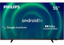Smart Tv Philips Android Tela 55  4k 55pug7406/78