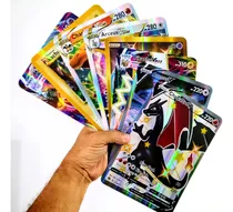 Kit 5 Cartas Pokemon Jumbo Grande Gigante Brilhantes