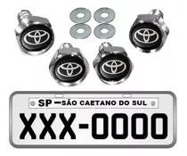 Kit 4 Parafuso Placa Emblema Toyota Preto Rav4 Etios