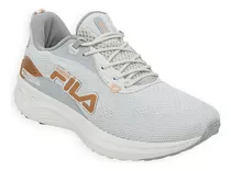 Zapatillas Running Fila Racer Brave Mujer Gris Solo Deportes