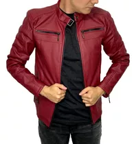 Chaqueta Chamarra Cuero Sintetico Para Hombre Colores Varios