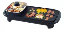 Plancha Parrilla Asador Eléctrico Para Hogar Color Negro