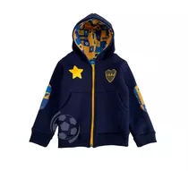 Campera Bebé Parche Boca Juniors Oficial De 9 Meses A 3 Años