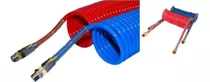 Manguera Rulo Espiralada Semi 1/2 X 4.50m (roja+azul)