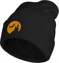 Mianmian Gorros Punto Con Bordado Halloween Y Luna Góticos Y