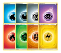 Kit Lote 100 Energia Carta Pokémon Oficial Copag Tcg