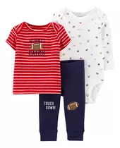 Carters Set 3 Piezas Body Remera Pantalon Portes